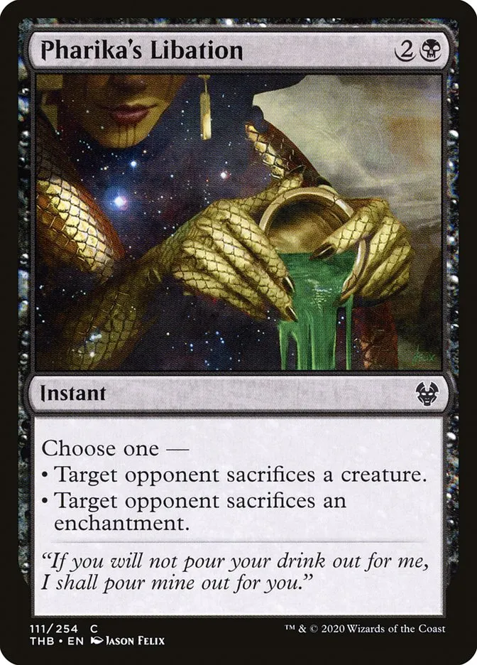 2020 Theros Beyond Death Pharika's Libation common #111 common card image