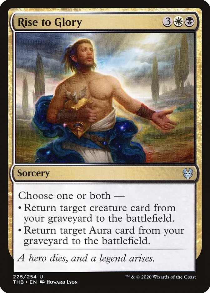 2020 Theros Beyond Death Rise to Glory #225 uncommon card image