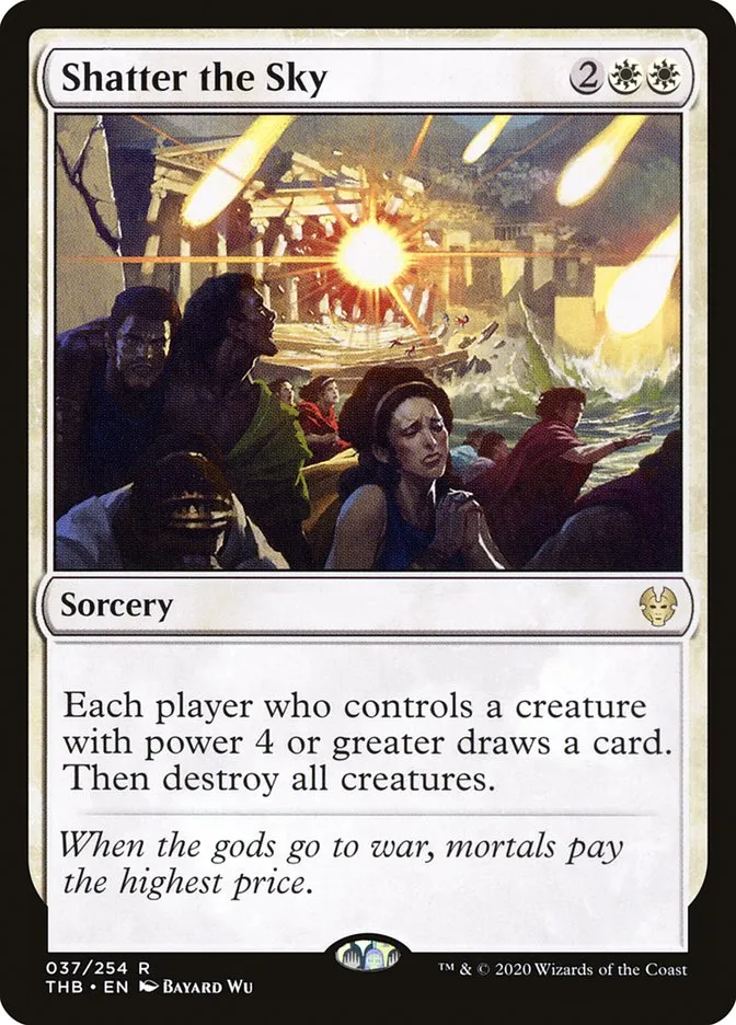 2020 Theros Beyond Death Shatter the Sky rare #37 rare card image