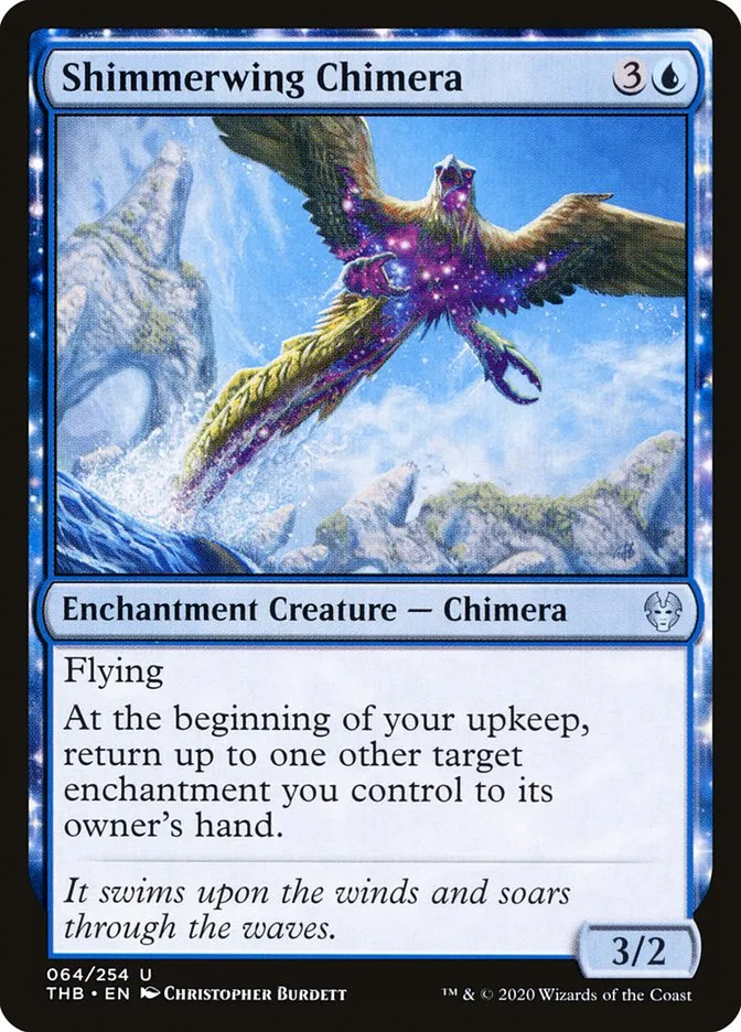 2020 Theros Beyond Death Shimmerwing Chimera uncommon #64 uncommon card image