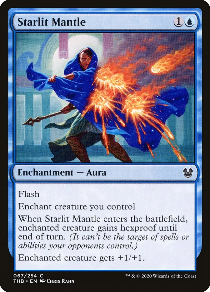 2020 Theros Beyond Death Starlit Mantle common #67 common card image