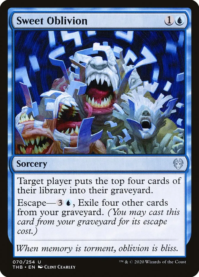 2020 Theros Beyond Death Sweet Oblivion uncommon #70 uncommon card image