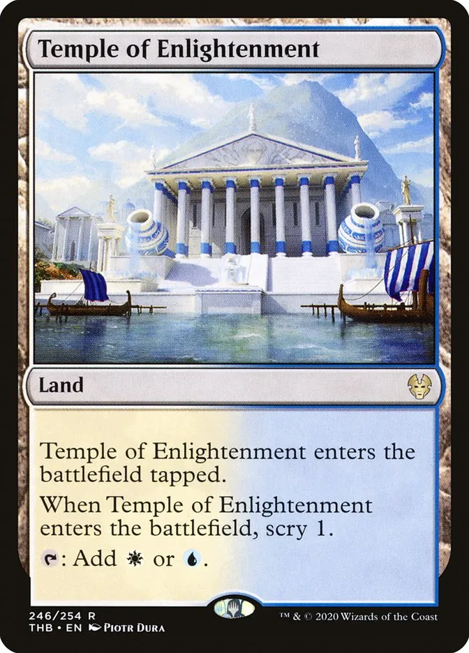 2020 Theros Beyond Death Temple of Enlightenment #246 rare card image