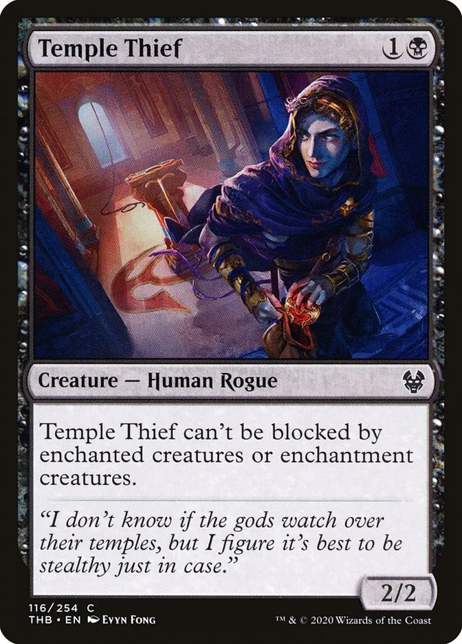 2020 Theros Beyond Death Temple Thief common #116 common card image