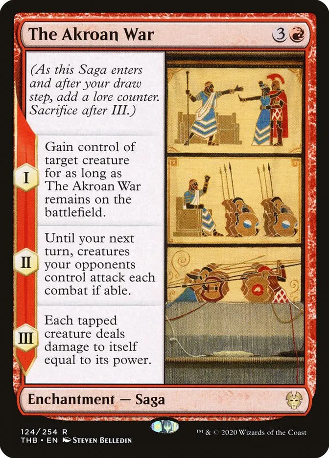 2020 Theros Beyond Death The Akroan War #124 rare card image