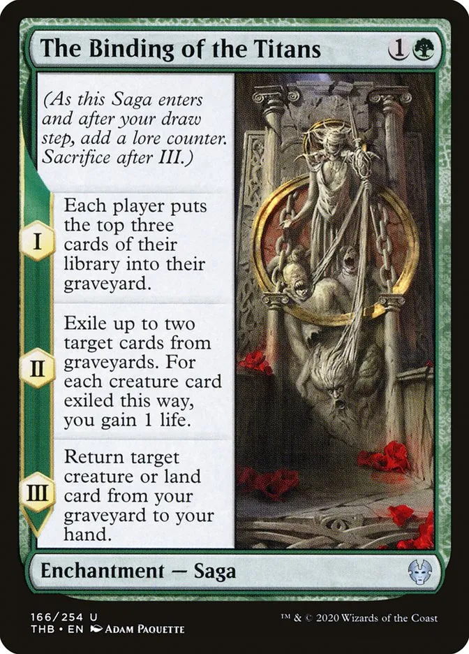 2020 Theros Beyond Death The Binding of the Titans #166 uncommon card image