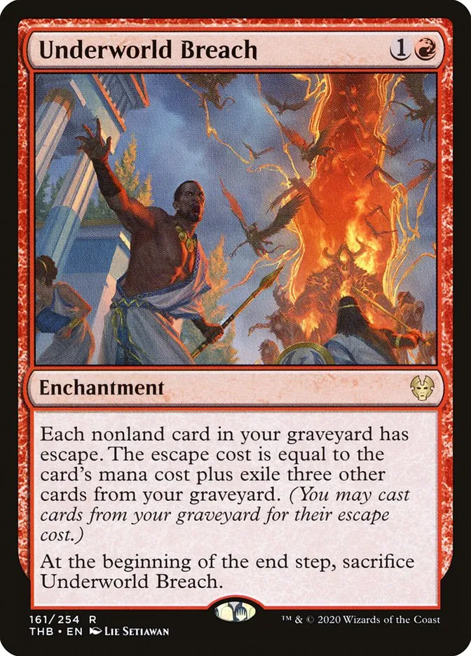 2020 Theros Beyond Death Underworld Breach #161 rare card image