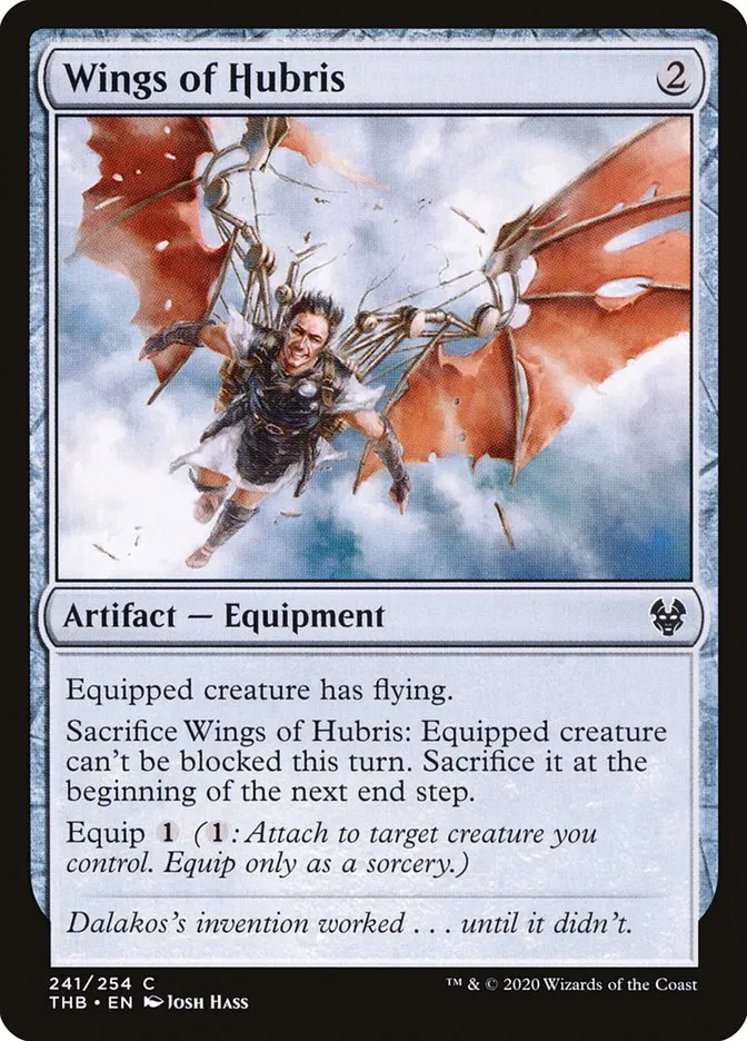2020 Theros Beyond Death Wings of Hubris #241 common card image