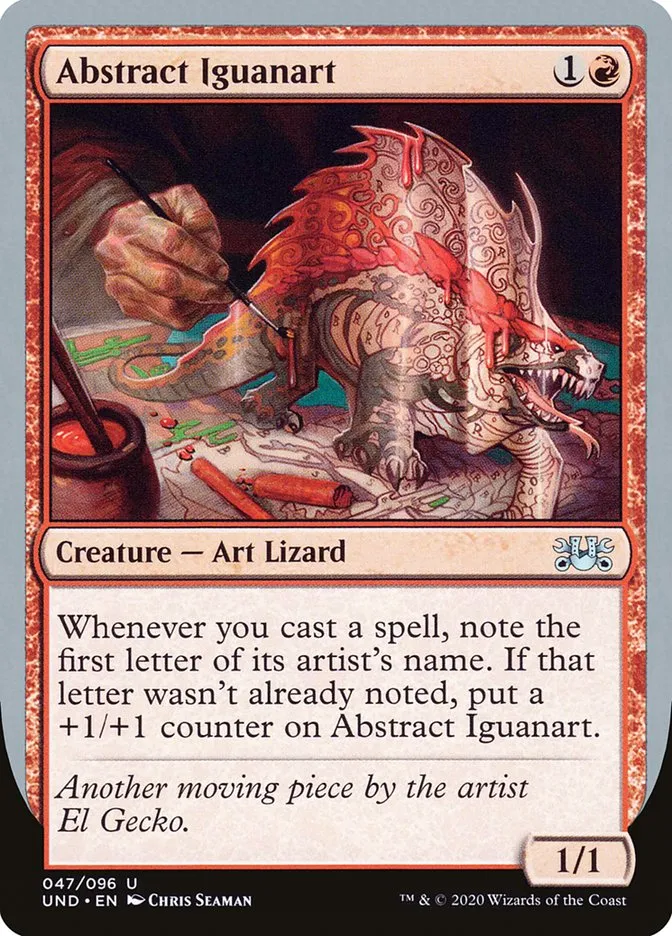2020 Unsanctioned Abstract Iguanart #47 uncommon card image