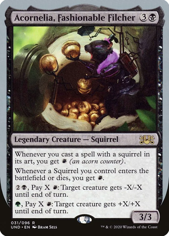 2020 Unsanctioned Acornelia, Fashionable Filcher #31 rare card image