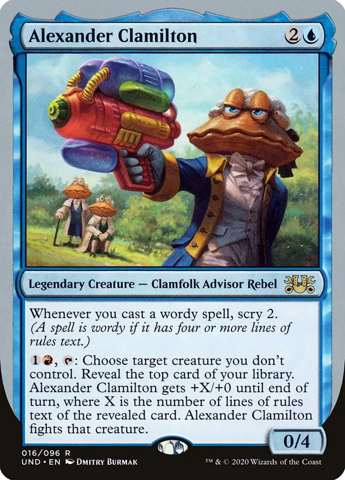 2020 Unsanctioned Alexander Clamilton rare #16 rare card image