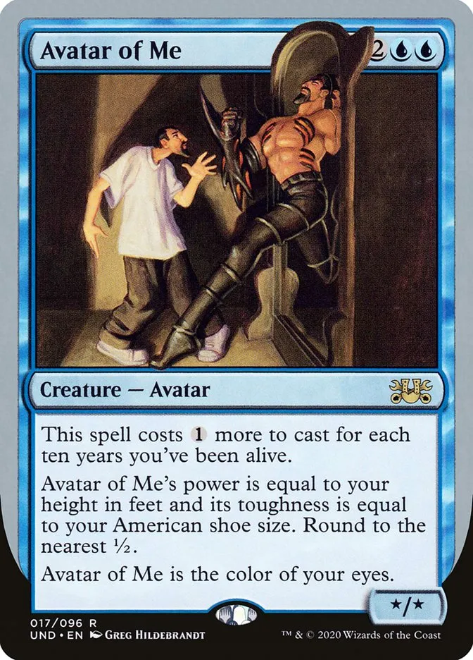 2020 Unsanctioned Avatar of Me rare #17 rare card image