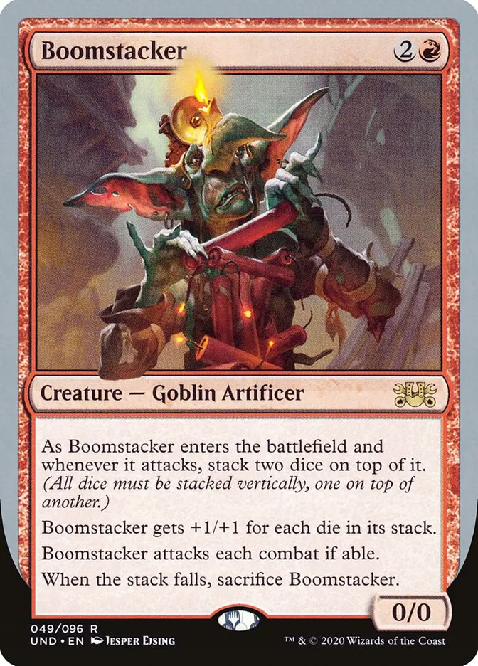 2020 Unsanctioned Boomstacker rare #49 rare card image