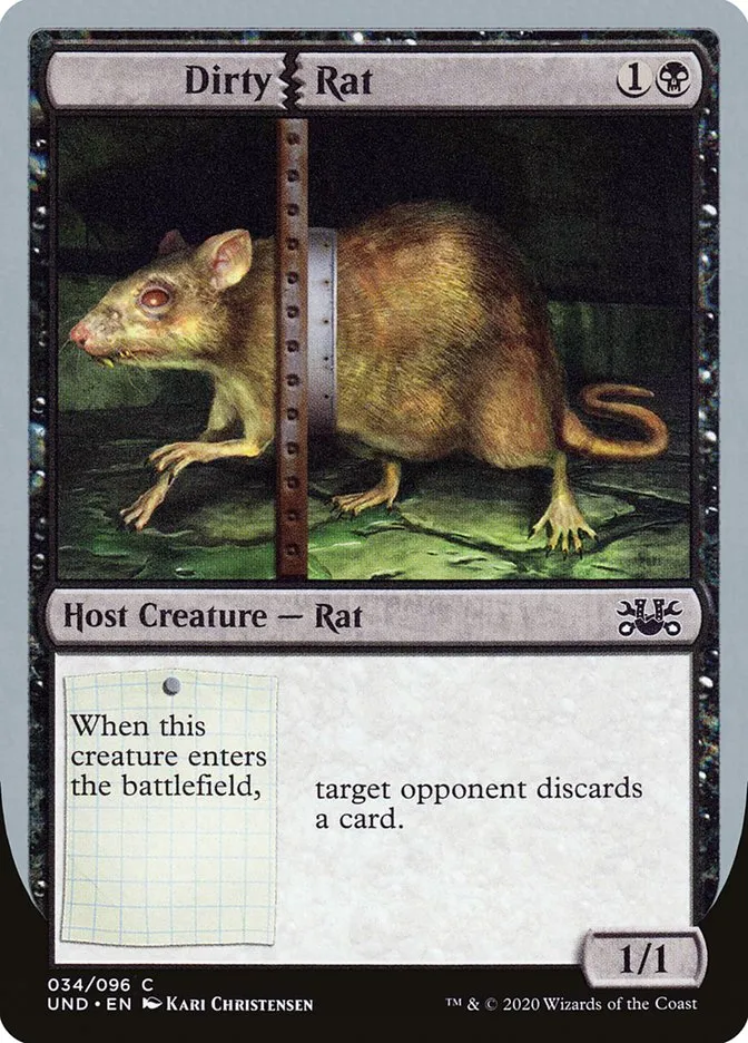 2020 Unsanctioned Dirty Rat common #34 common card image