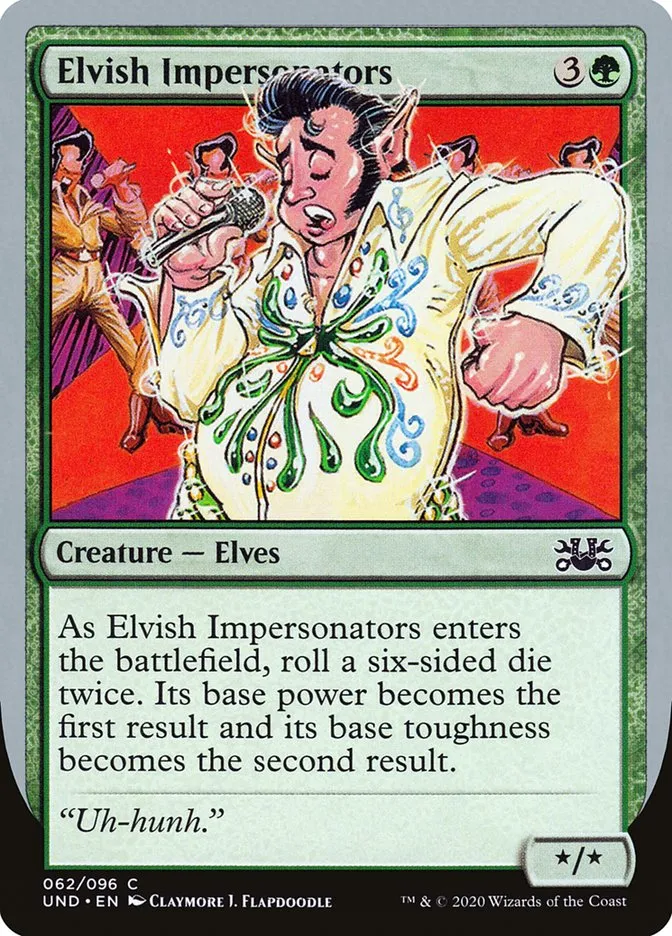 2020 Unsanctioned Elvish Impersonators #62 common card image