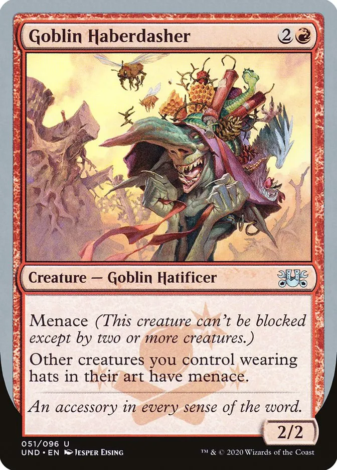 2020 Unsanctioned Goblin Haberdasher #51 uncommon card image