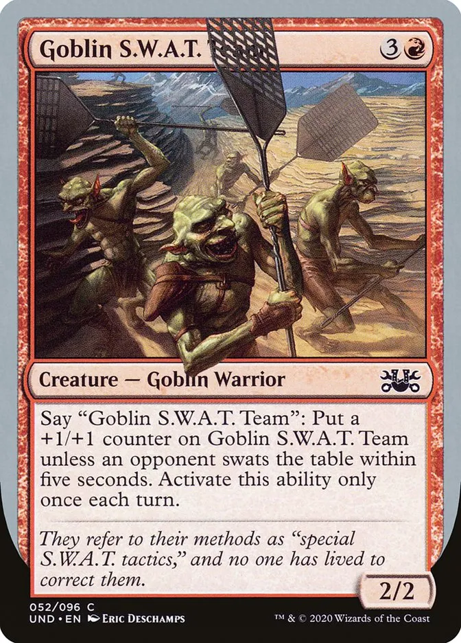 2020 Unsanctioned Goblin S.W.A.T. Team #52 common card image