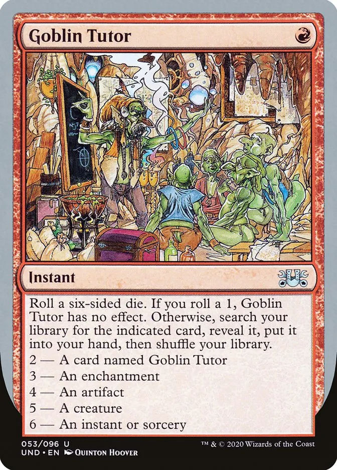 2020 Unsanctioned Goblin Tutor #53 uncommon card image