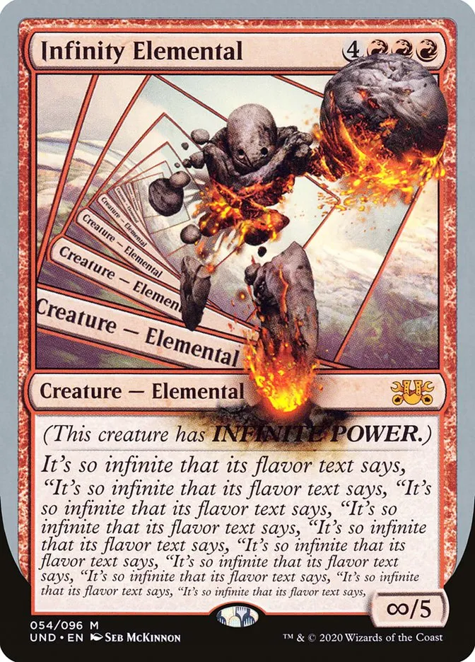 2020 Unsanctioned Infinity Elemental #54 mythic card image