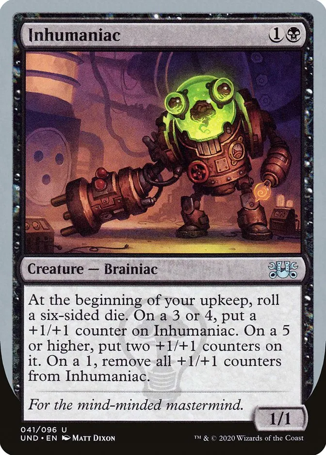 2020 Unsanctioned Inhumaniac #41 uncommon card image