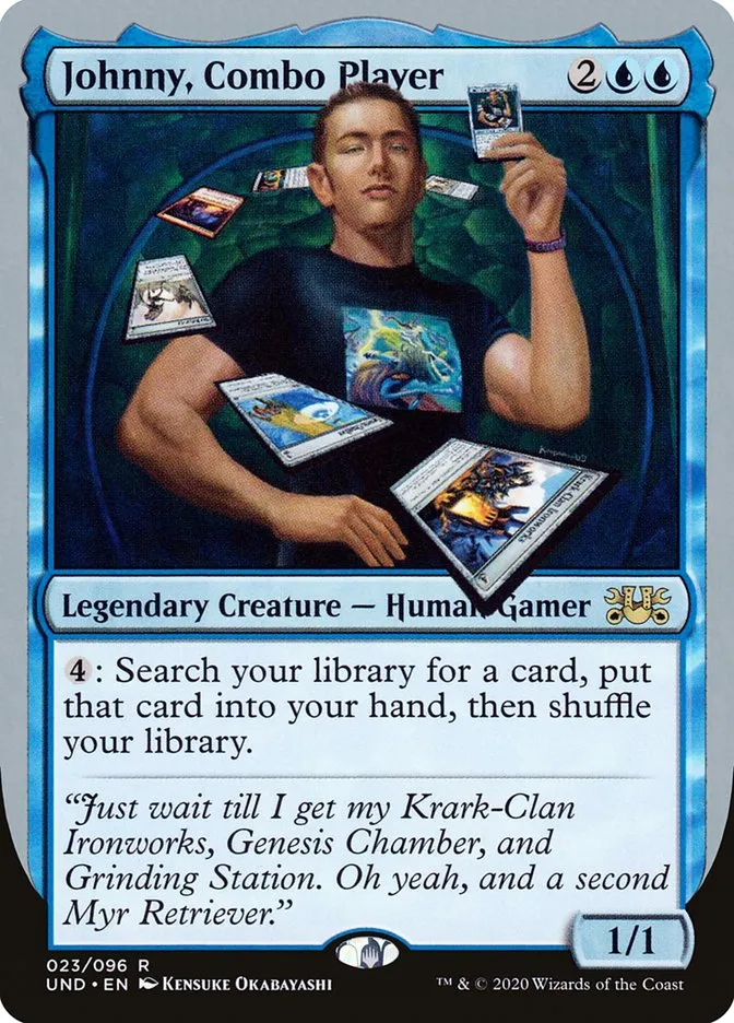 2020 Unsanctioned Johnny, Combo Player #23 rare card image