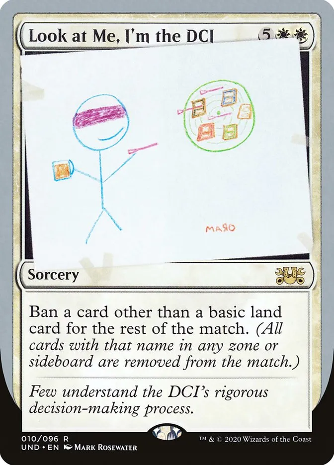 2020 Unsanctioned Look at Me, I'm the DCI rare #10 rare card image