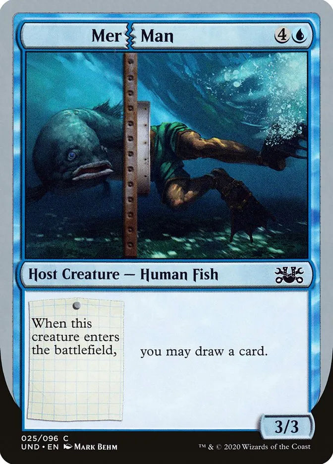 2020 Unsanctioned Mer Man common #25 common card image