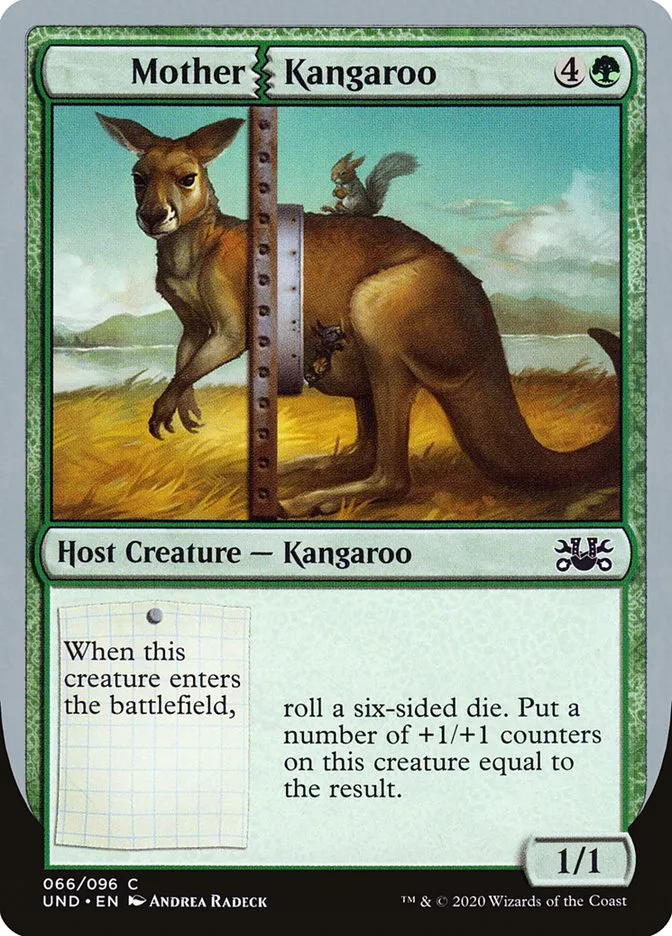 2020 Unsanctioned Mother Kangaroo #66 common card image