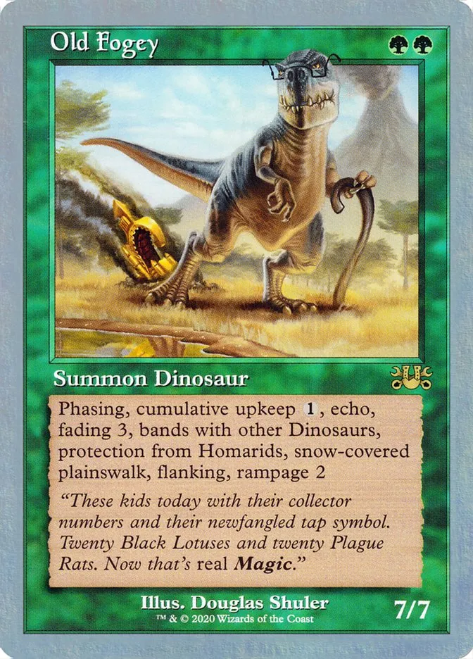 2020 Unsanctioned Old Fogey #67 rare card image
