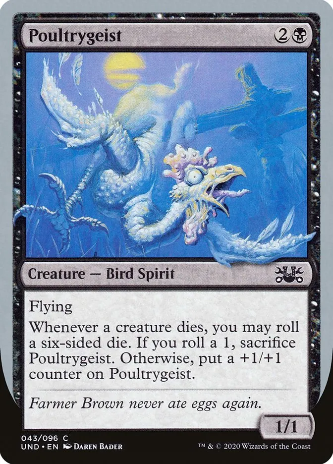 2020 Unsanctioned Poultrygeist common #43 common card image