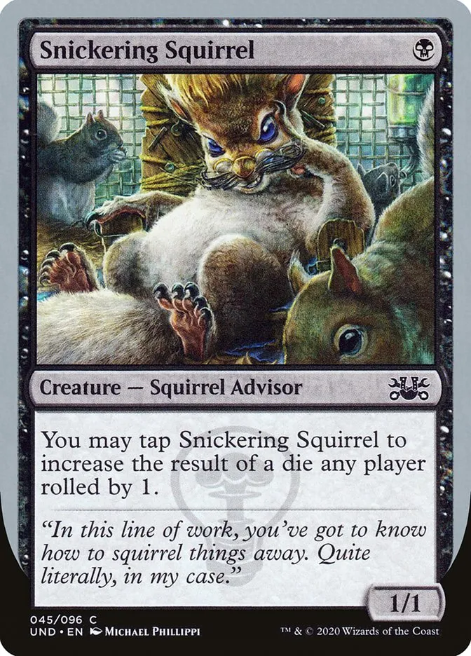2020 Unsanctioned Snickering Squirrel common #45 common card image