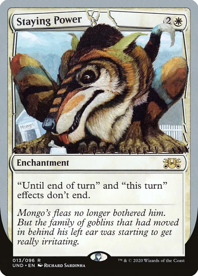 2020 Unsanctioned Staying Power rare #13 rare card image