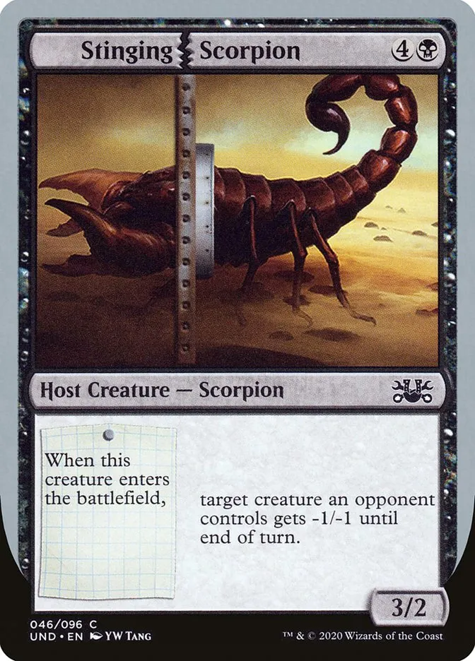 2020 Unsanctioned Stinging Scorpion common #46 common card image