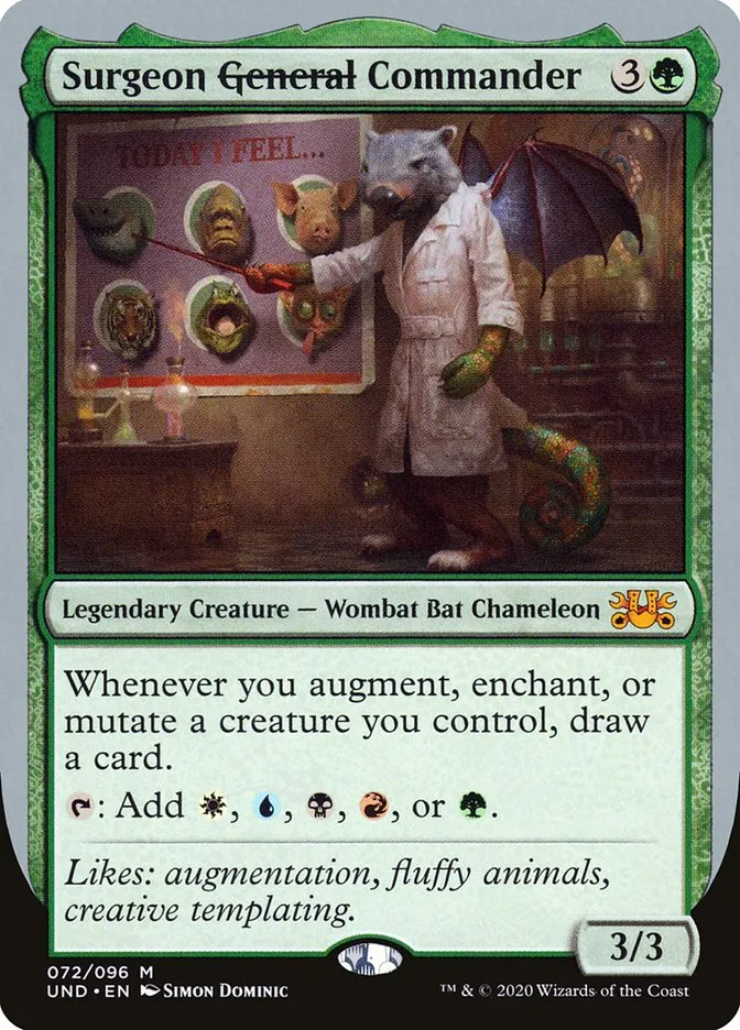 2020 Unsanctioned Surgeon General Commander #72 mythic card image