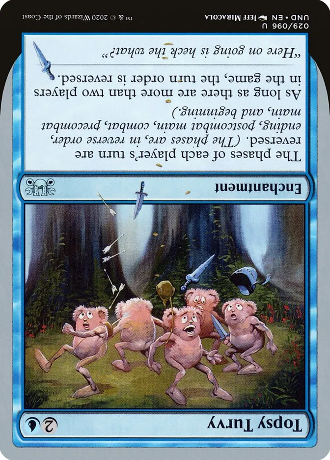 2020 Unsanctioned Topsy Turvy #29 uncommon card image