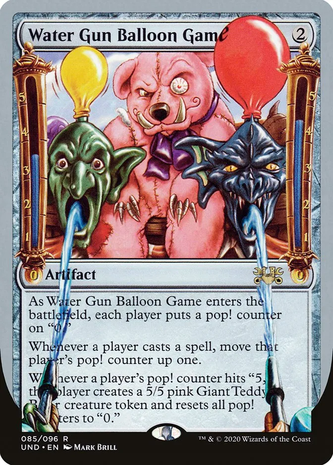 2020 Unsanctioned Water Gun Balloon Game #85 rare card image