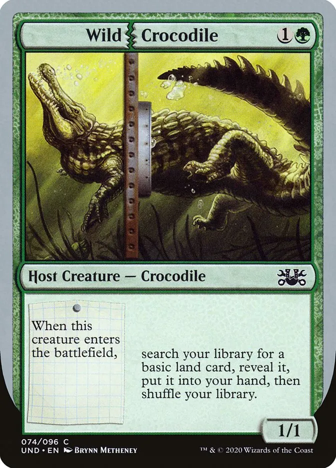 2020 Unsanctioned Wild Crocodile common #74 common card image