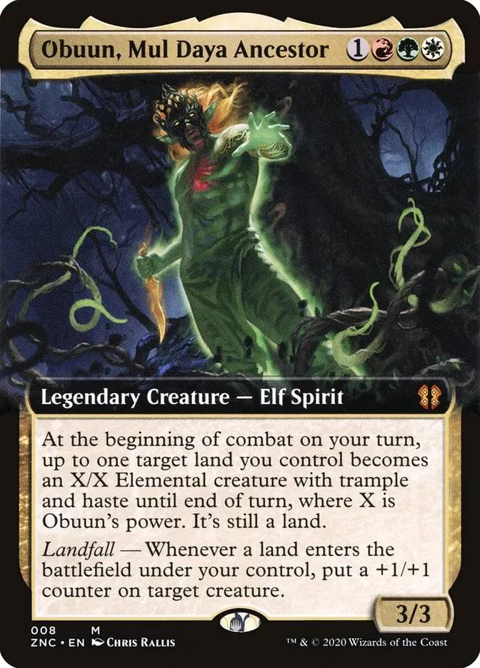 2020 Zendikar Rising Commander Obuun, Mul Daya Ancestor mythic #8 mythic card image