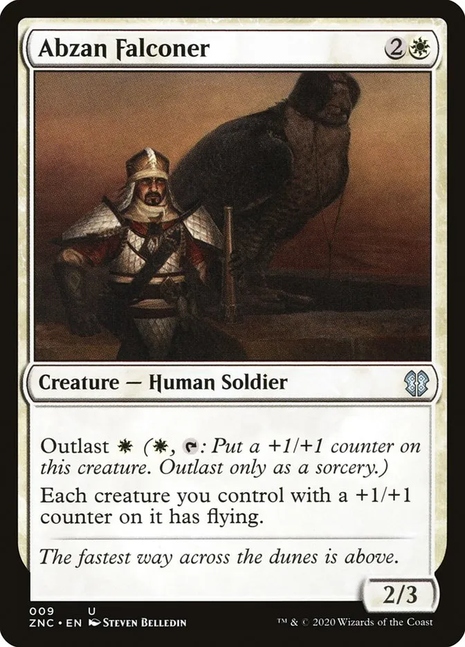 2020 Zendikar Rising Commander Abzan Falconer uncommon #9 uncommon card image