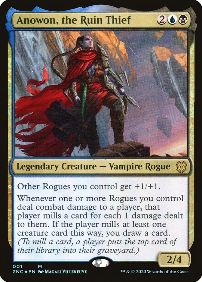 2020 Zendikar Rising Commander Anowon, the Ruin Thief mythic #1 mythic card image