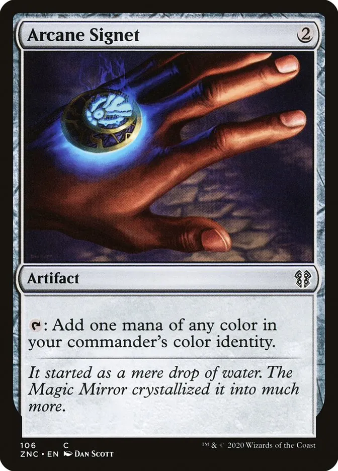 2020 Zendikar Rising Commander Arcane Signet common #106 common card image