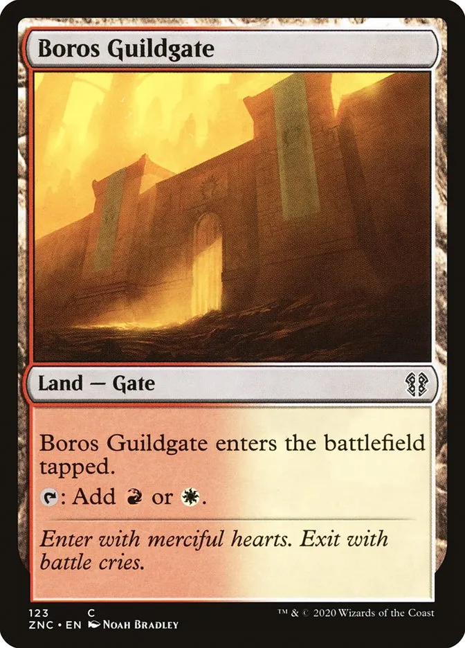 2020 Zendikar Rising Commander Boros Guildgate common #123 common card image