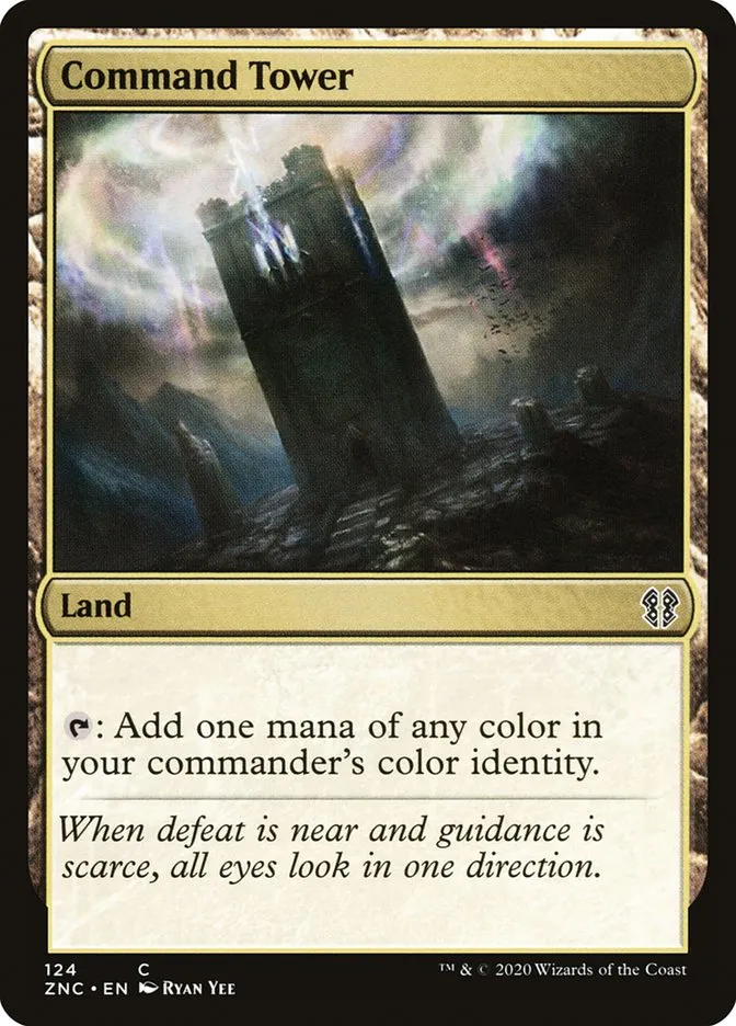 2020 Zendikar Rising Commander Command Tower common #124 common card image