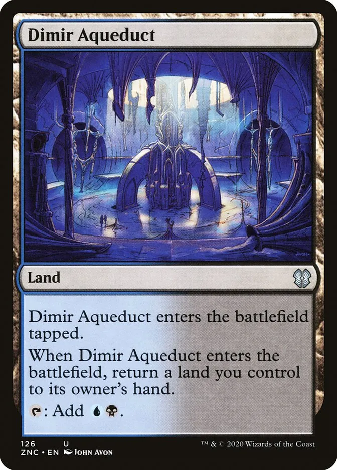 2020 Zendikar Rising Commander Dimir Aqueduct uncommon #126 uncommon card image