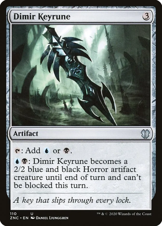 2020 Zendikar Rising Commander Dimir Keyrune uncommon #110 uncommon card image