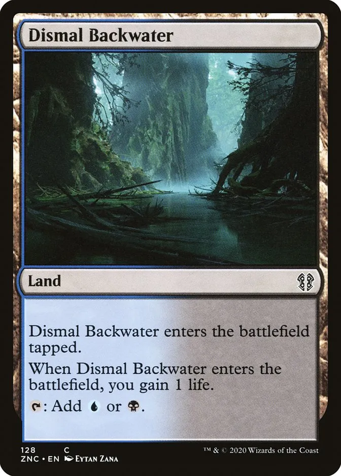 2020 Zendikar Rising Commander Dismal Backwater common #128 common card image