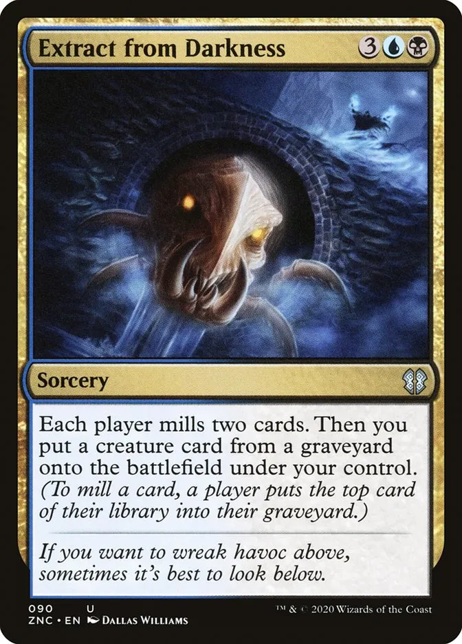 2020 Zendikar Rising Commander Extract from Darkness uncommon #90 uncommon card image