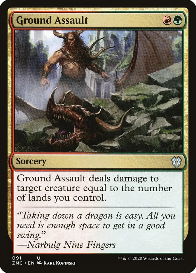 2020 Zendikar Rising Commander Ground Assault uncommon #91 uncommon card image