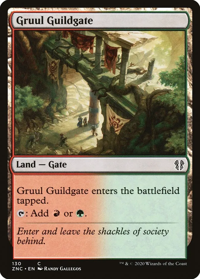2020 Zendikar Rising Commander Gruul Guildgate common #130 common card image
