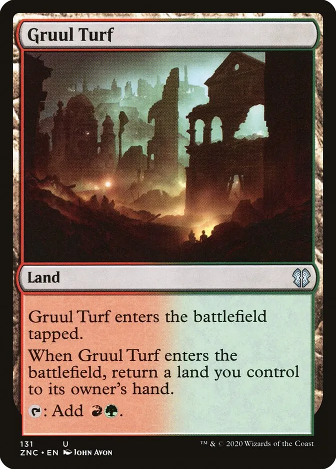2020 Zendikar Rising Commander Gruul Turf uncommon #131 uncommon card image